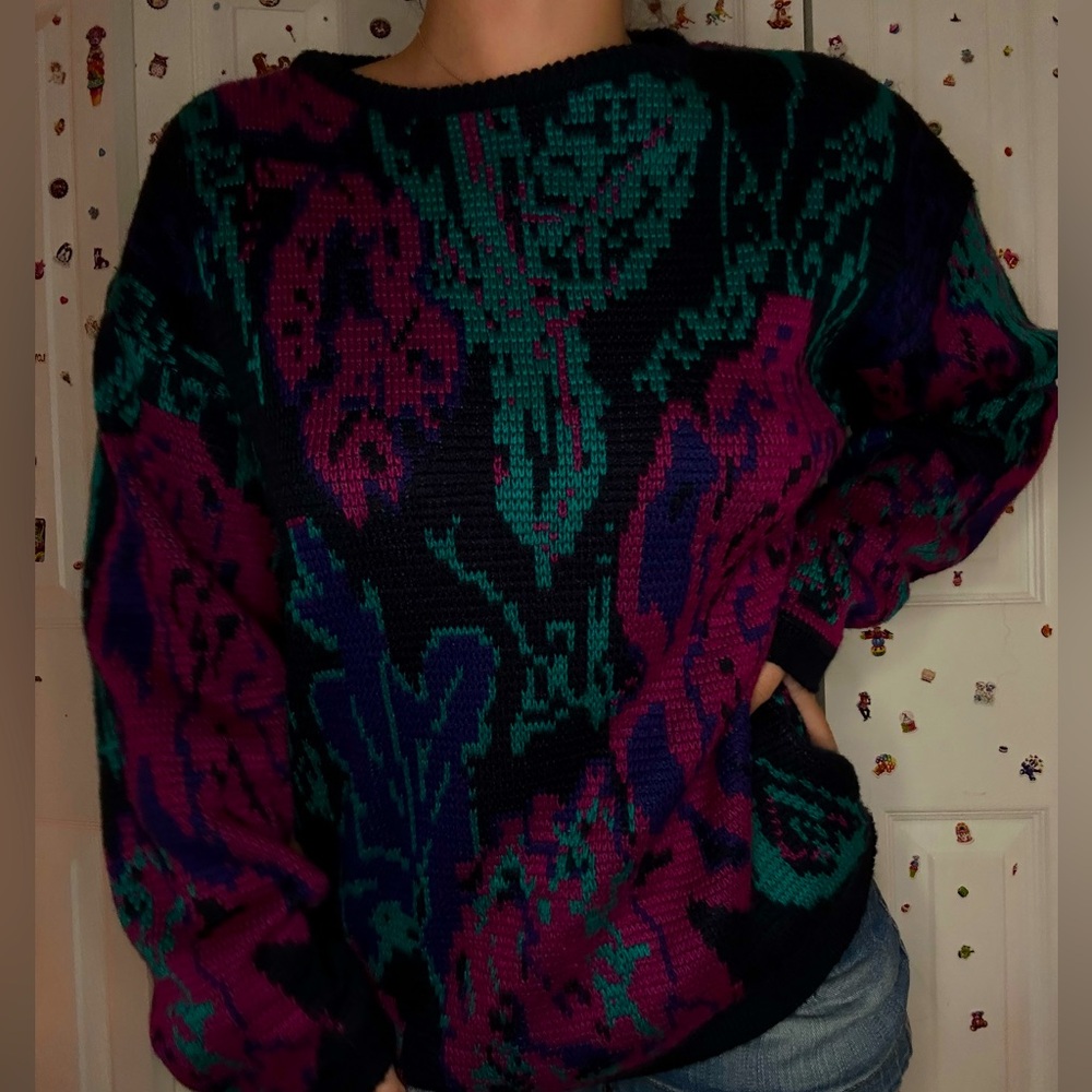 Vintage Colorful 80s Sweater